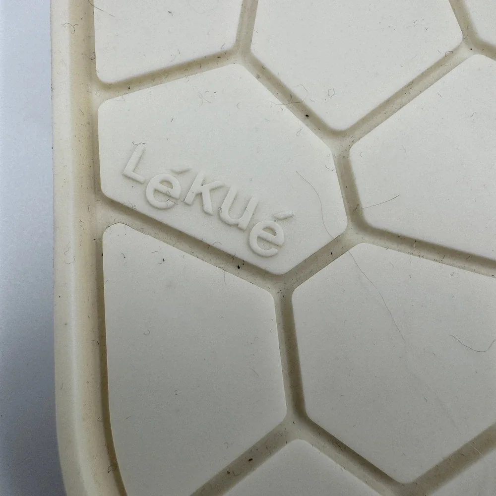 Lekue Ice Bin Cream Black Honeycomb Lid Design Wright Patented Kitchen Storage‎